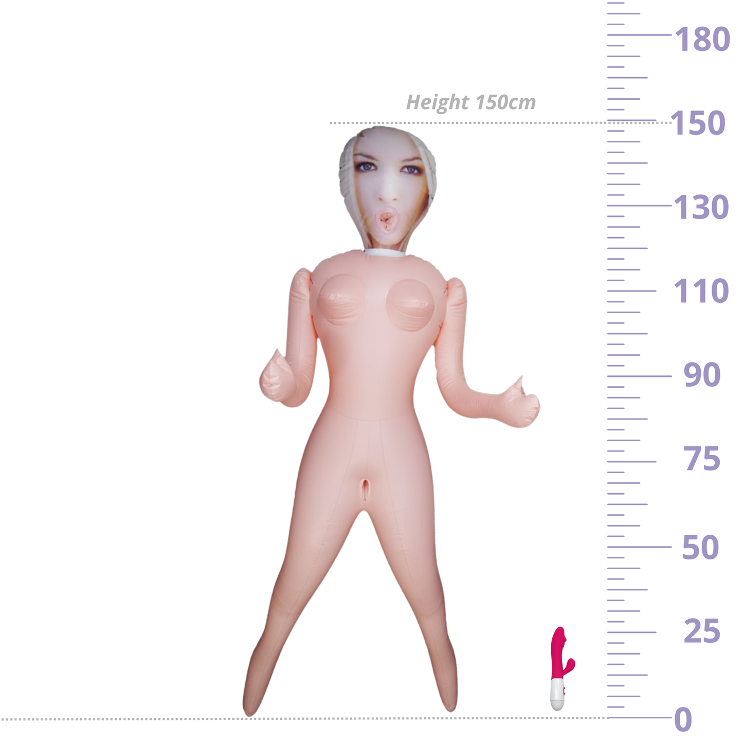 Miranda Opblaasbare Sekspop met 3 Openingen