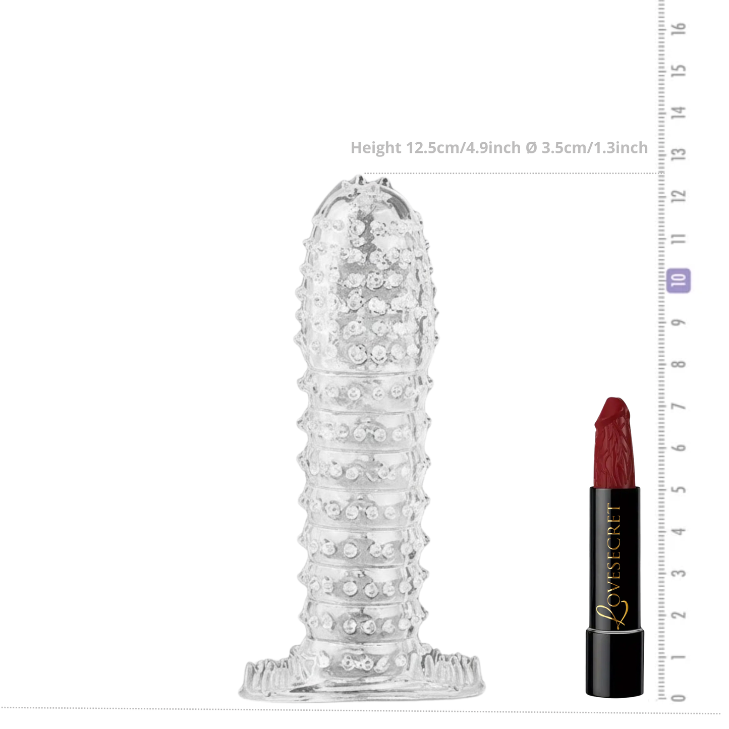 Penis Sleeve Transparant 12.5cm