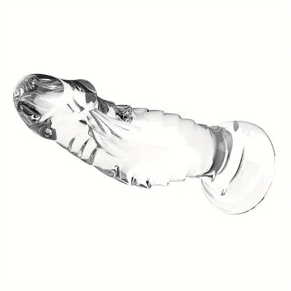 XXLtoys Mini Structured Silicone Dildo – Size (12.5cm) – in Black, Blue & Transparent