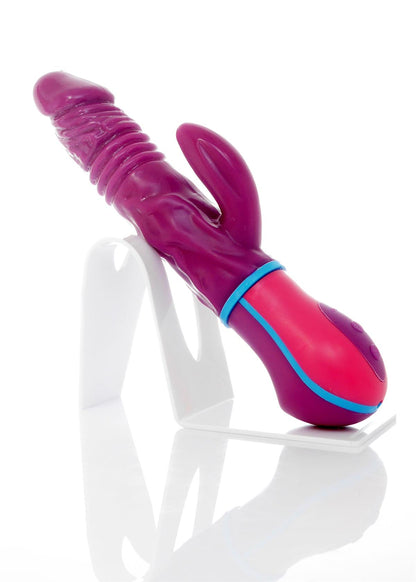 Bossoftoys - 44-00018 - Neptun - Up & Down vibrator - Rotating vibrator - Mega Realistic Bending vibrator - 12 Function - Usb rechargeable - Cyber leather - Extra ordinary Flexible Material - Flesh - 27 cm