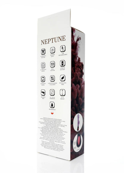 Bossoftoys - 44-00018 - Neptune  - Up & Down vibrator - Rotating vibrator - Mega Realistic Bending vibrator - 12 Function - Usb rechargeable - Cyber leather - Extra ordinary Flexible Material - Flesh - 27 cm