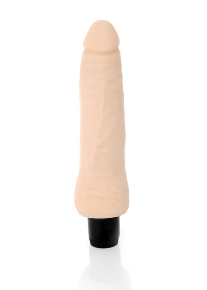 Bossoftoys - Rainbow 12 Function Realistic vibrator - Cyber leather - Extra ordinary Flexible Material - Flesh - 18,5 cm - 44-00004