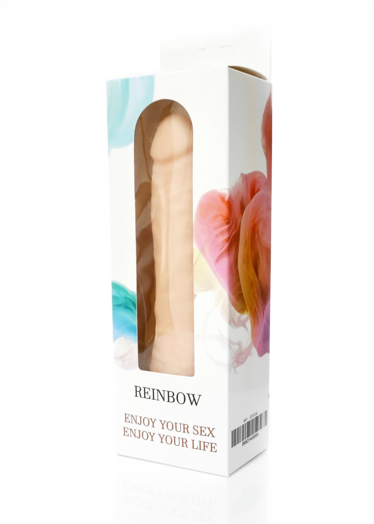Bossoftoys - Rainbow 12 Function Realistic vibrator - Cyber leather - Extra ordinary Flexible Material - Flesh - 18,5 cm - 44-00004