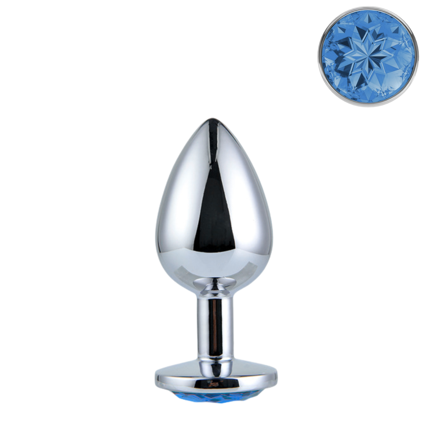 Starters Buttplug Set Met Donker Blauw Kristal