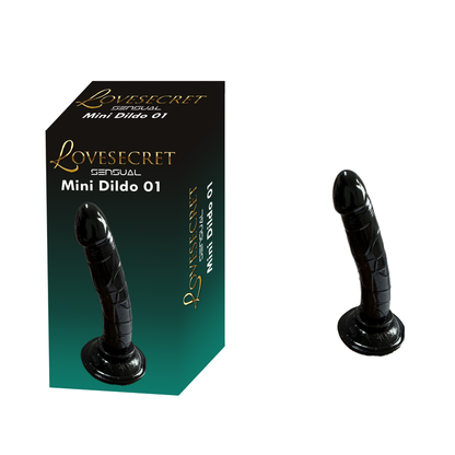 Zwarte Mini Dildo met Zuignap (14 cm)