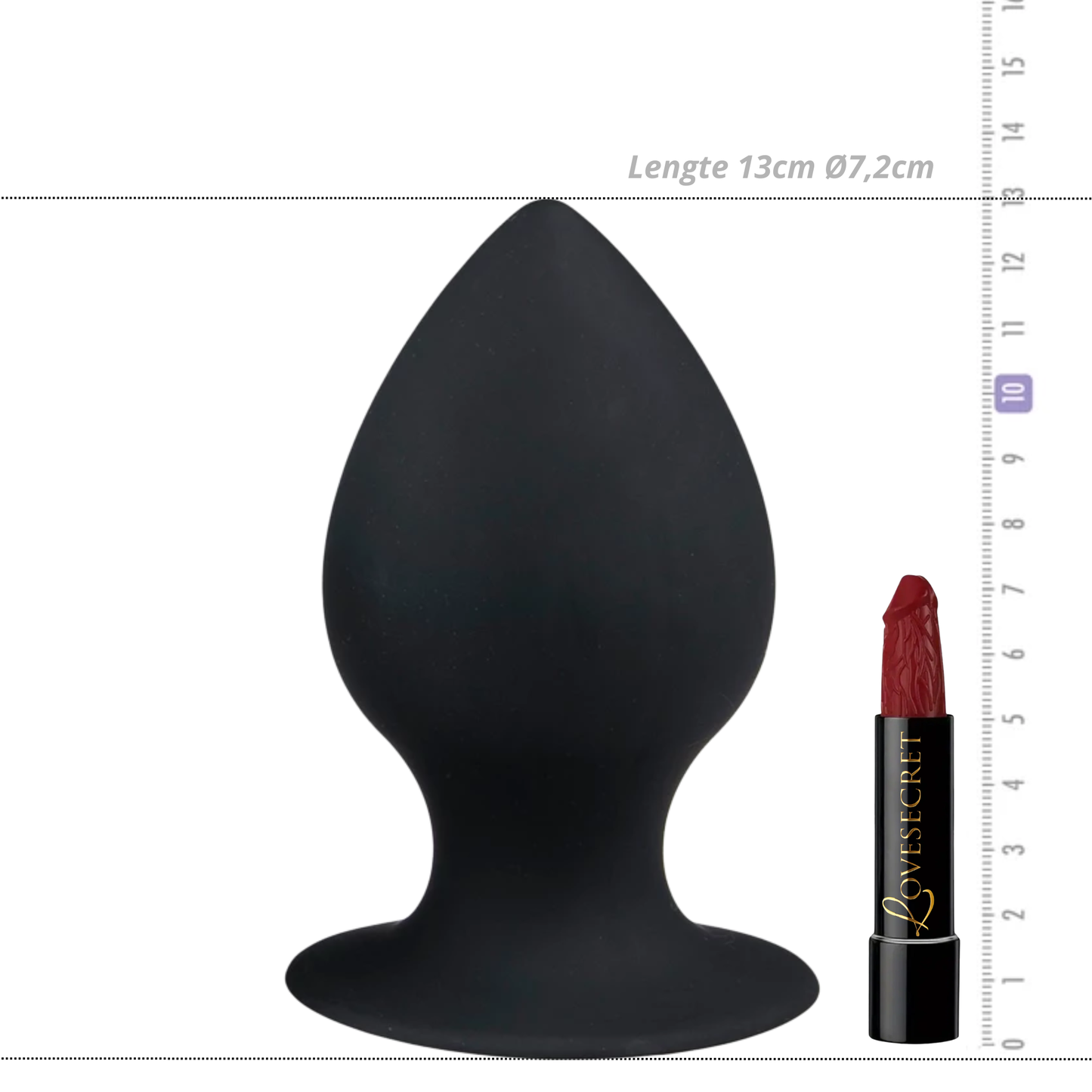 Rocket Drill XLarge Siliconen Buttplug 13cm Ø7,2cm