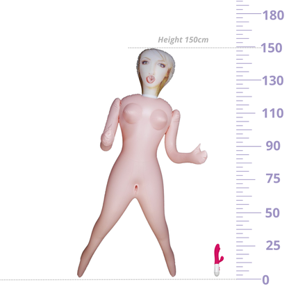 Madelon Opblaasbare Sekspop met 3 Openingen