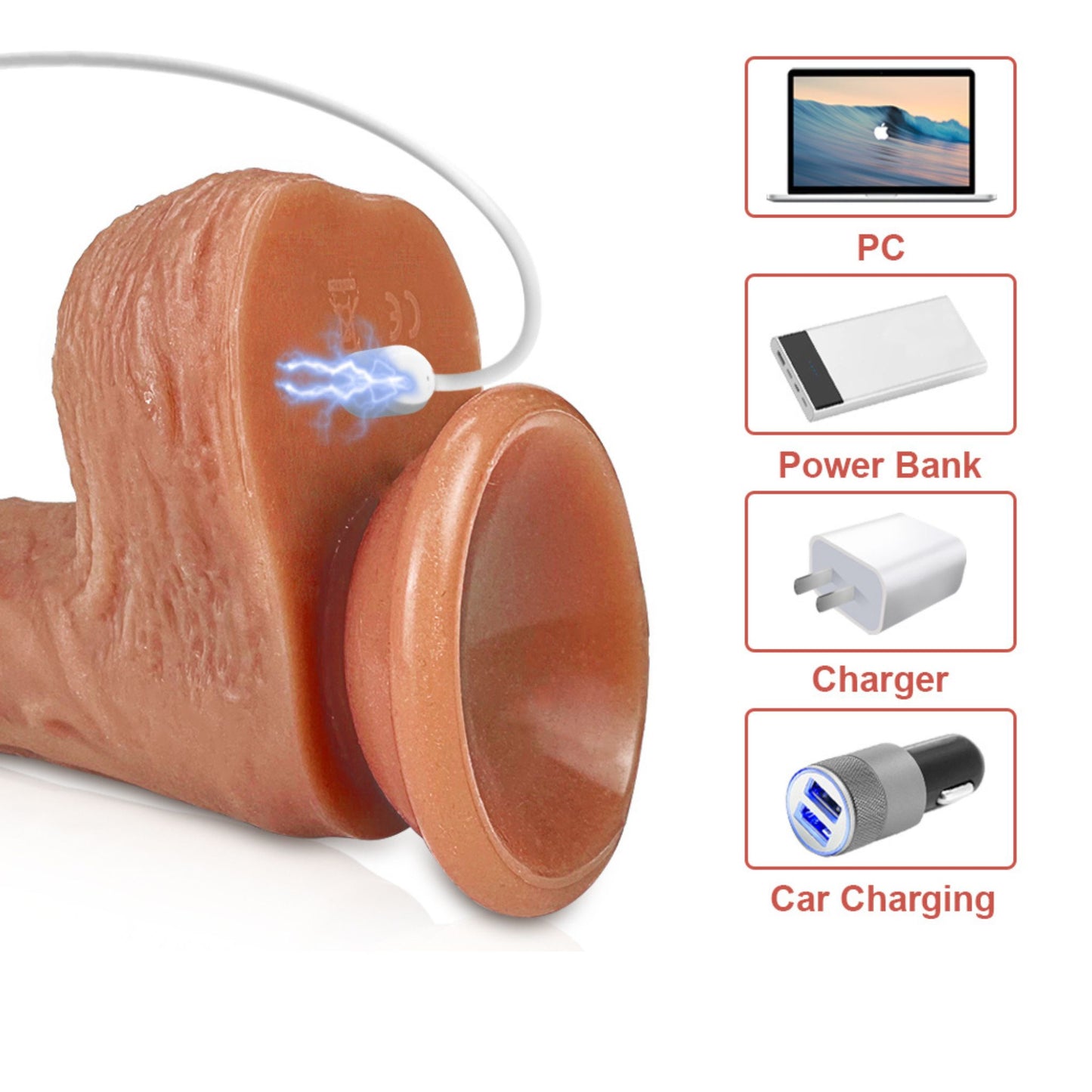 Realistische Vibrator Met Hitte Functie App Bestuurbaar 21.5cm