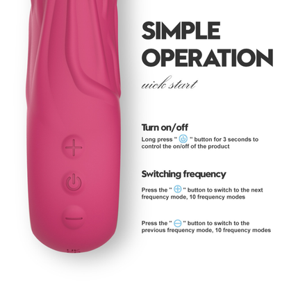 Roze Silicone G Spot Vibrator met 10 Standen 22cm