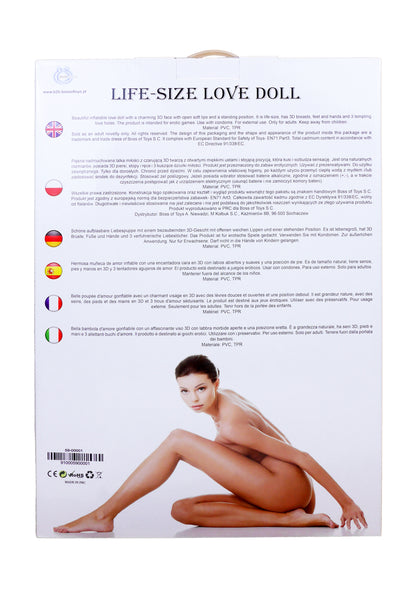 Boysoftoys Angelina Blow Up Doll Real Face - Extra pump - Extra vibrating part - 59-00001