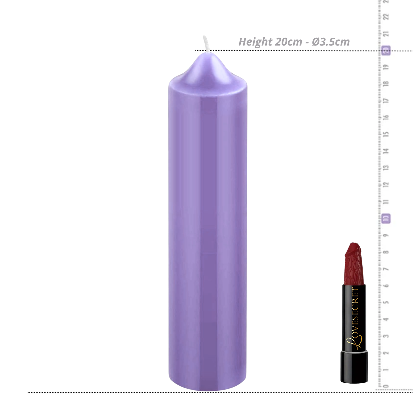 Lage Temperatuur Massagekaars Paars voor Wax Play