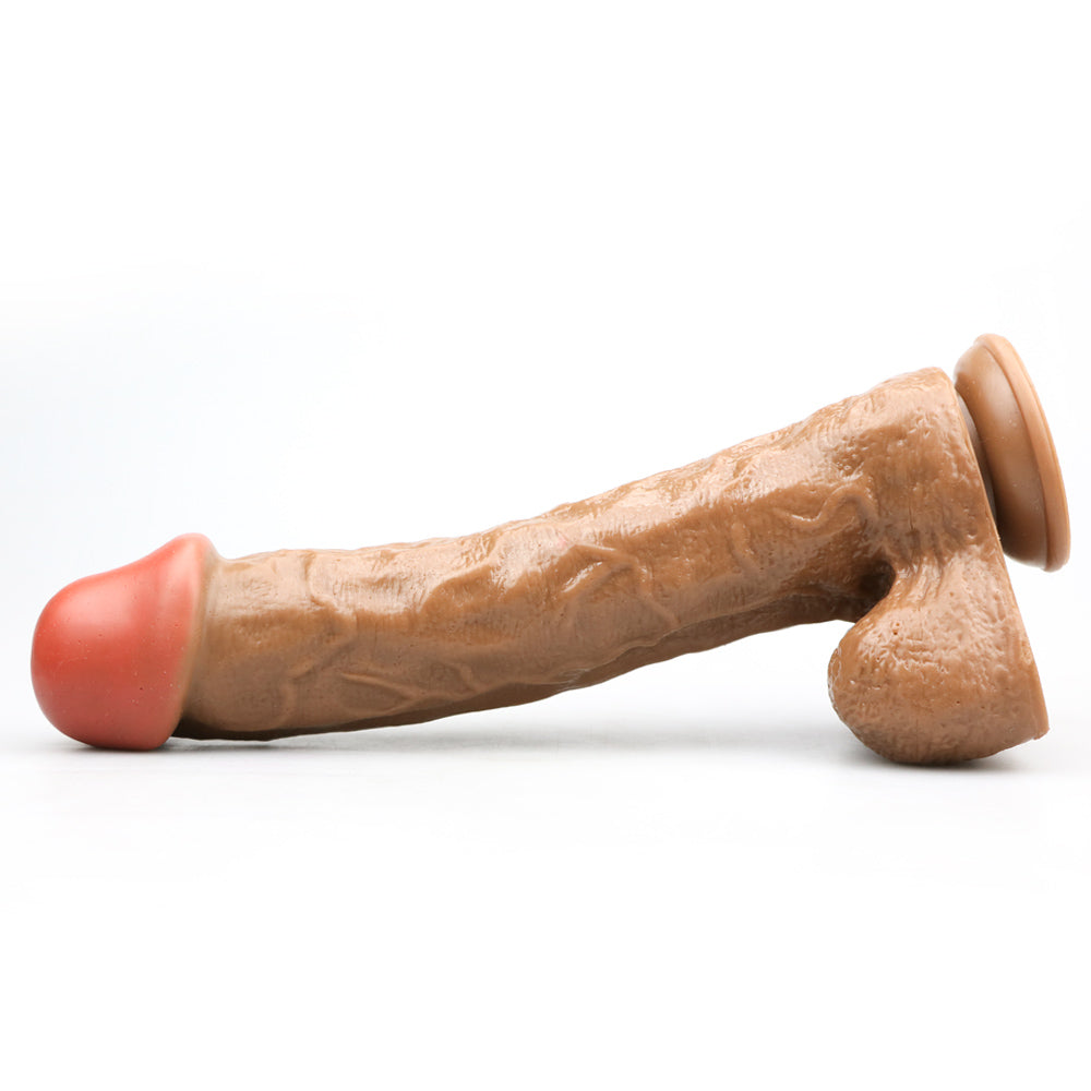 Realistische Dildo met Zuignap – 28,5 cm Flesh
