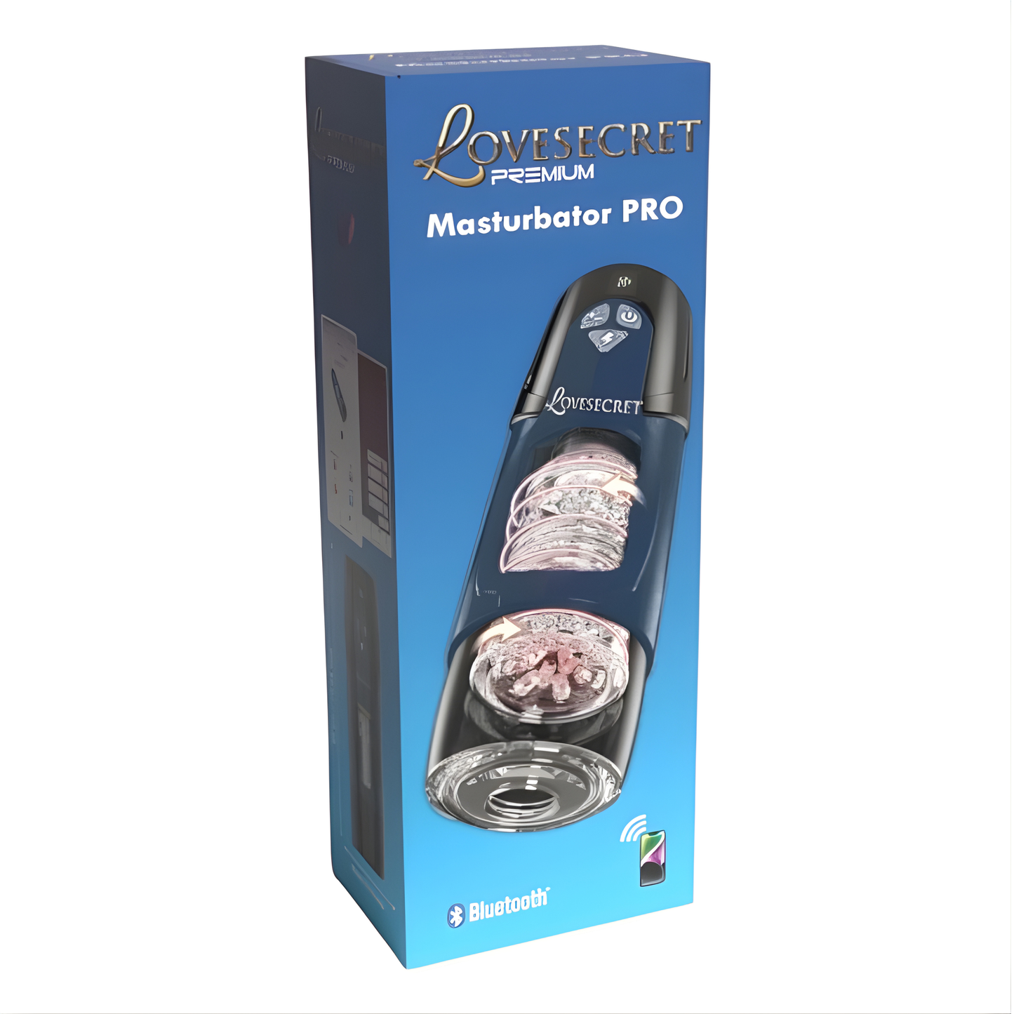 Bluetooth Masturbator met Rotatie & Thrust Functie 27cm