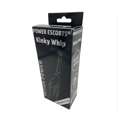 Kinky Whip – Luxe BDSM Zweep met Leren Slagen (45 cm)