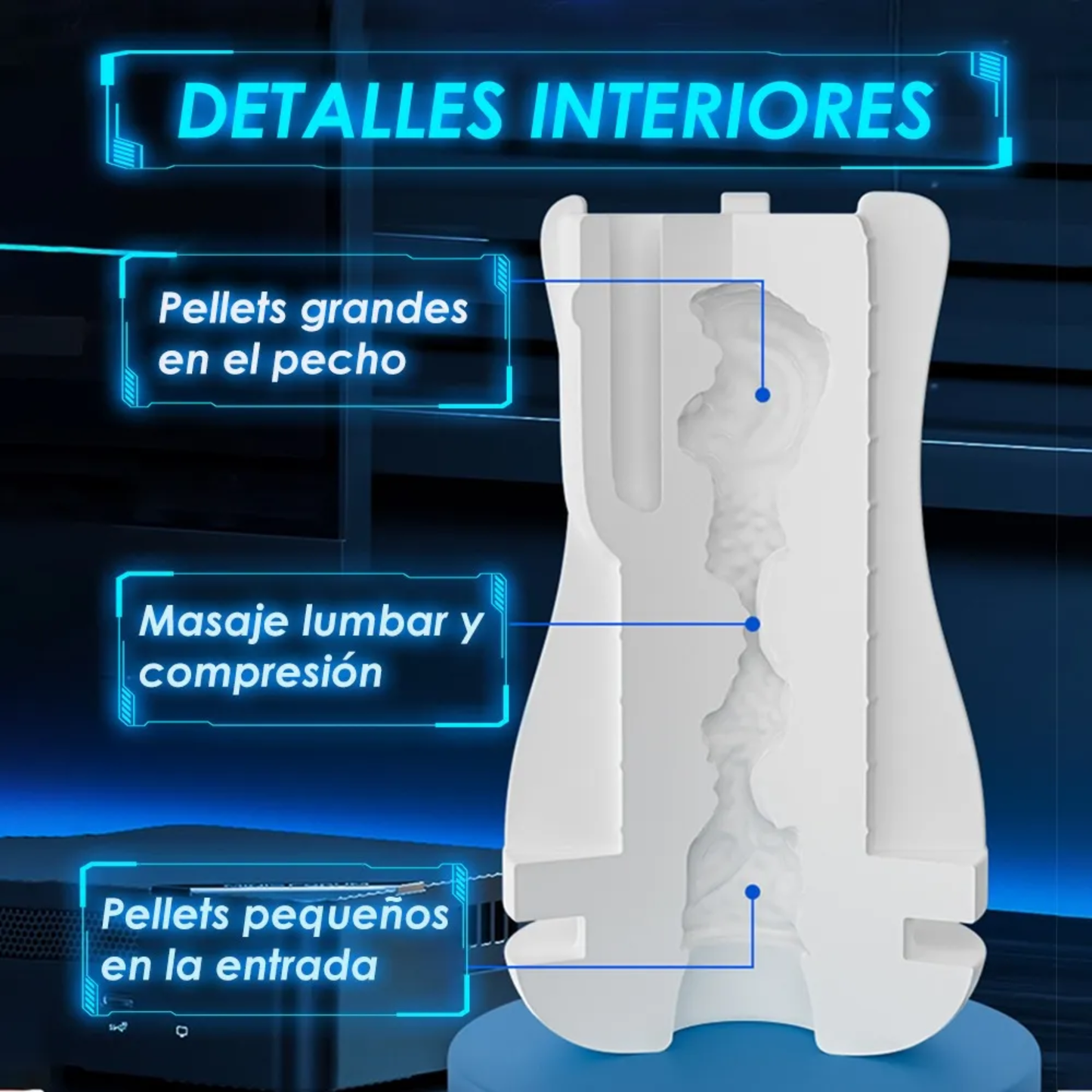 Elektrische Masturbator met Vibratie & Spraakinteractie