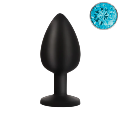 Luxe Siliconen Anal Plug met Kristal (S, M, L & 3-Pack Set)