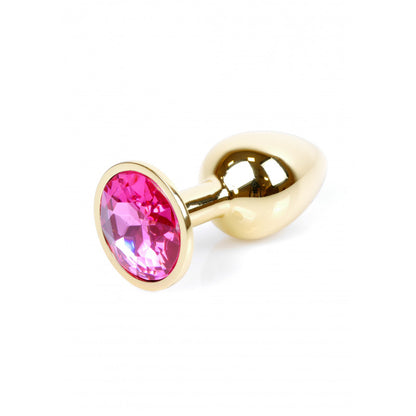Boysoftoys – Gouden Anale Plug met Roze Kristal – 64-00017