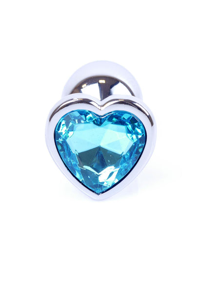 Boysoftoys – Heart Design Plug – Silver – Anal – Blauwe Steen