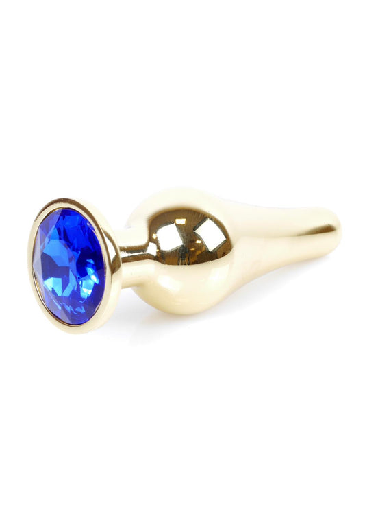 Boysoftoys - Grote Buttplug - Goud - Anaal - Donkerblauw - 64-00068