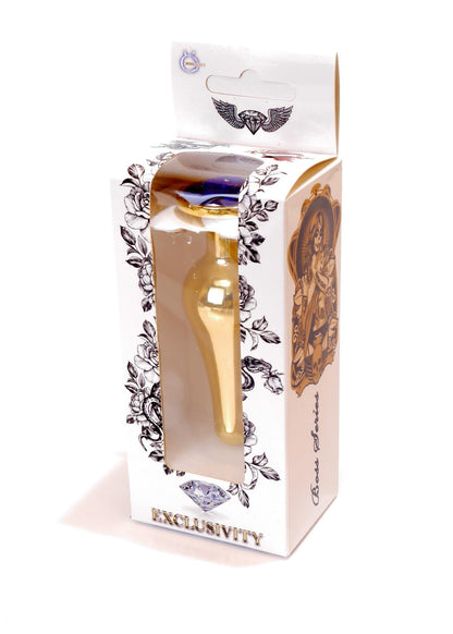 Boysoftoys - Grote Buttplug - Goud - Anaal - Donkerblauw - 64-00068