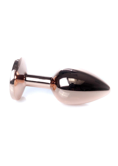 Boysoftoys – Rose Gold Anal Plug met Rode Edelsteen – 7 cm