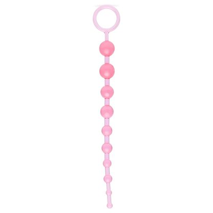 Roze Anale Kralen met Ring (30 cm)