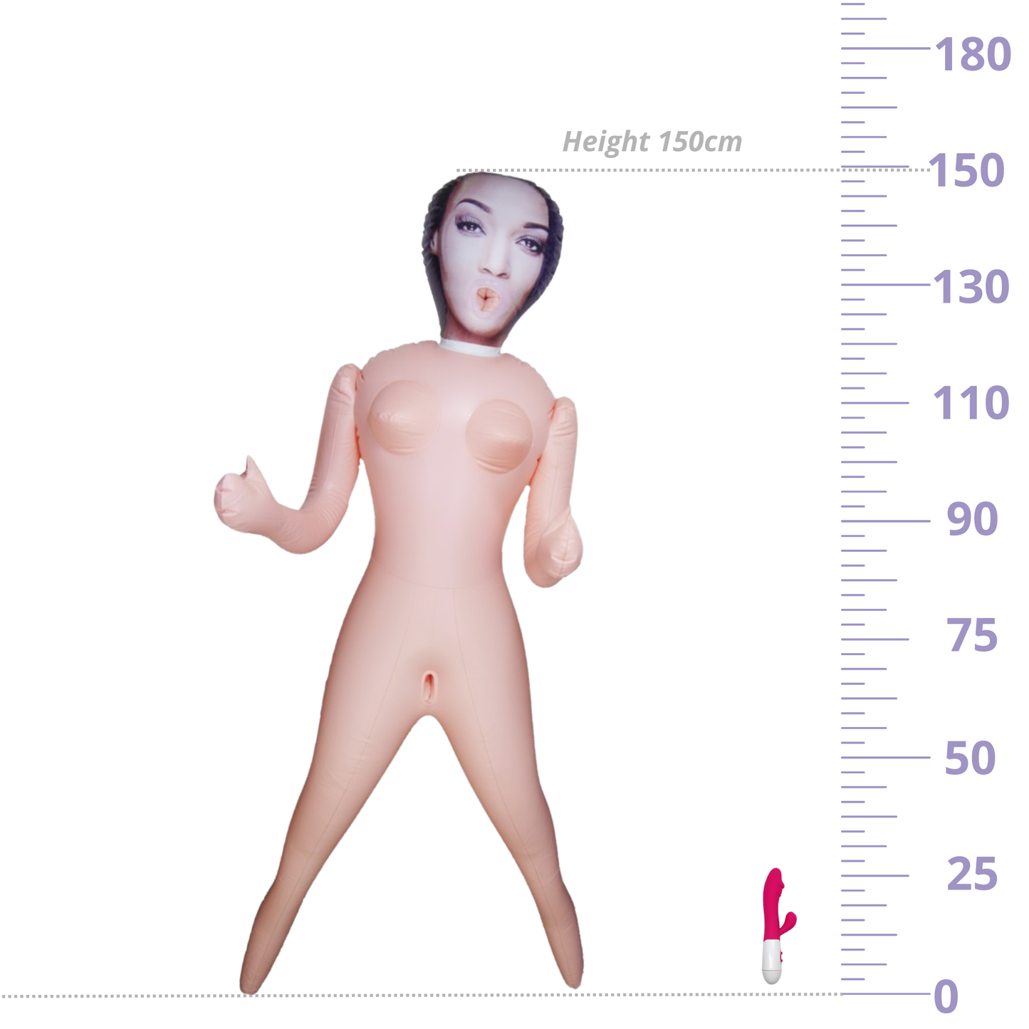 Michelle Opblaasbare Sekspop met 3 Openingen