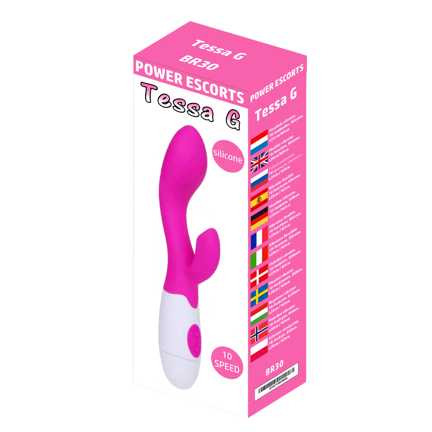 Tessa Siliconen Rabbit Vibrator met 10 Vibratiestanden