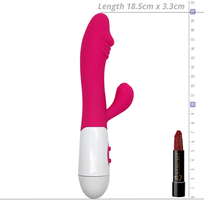 Roze Siliconen Rabbit Vibrator met 10 Vibratiestanden
