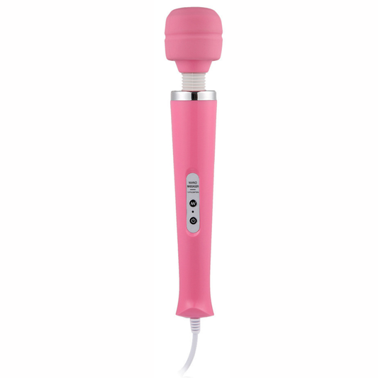 Luxe Wand Massager – Krachtige Vibraties met Bedrade Controle (32,5 cm, Roze)