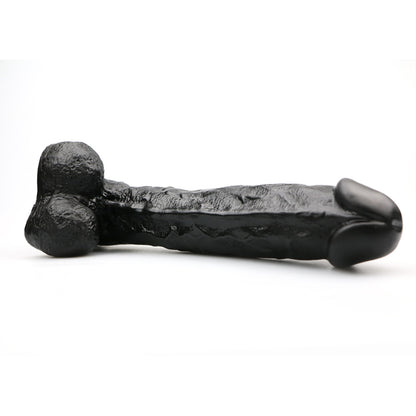Realistische Dildo met Zuignap – 28,5 cm Zwart