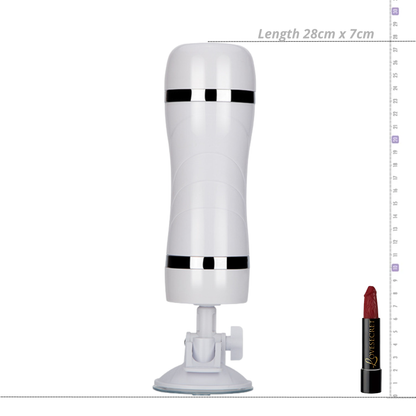 Bison Power Wand Gemonteerde Vibrerende Masturbator Wit