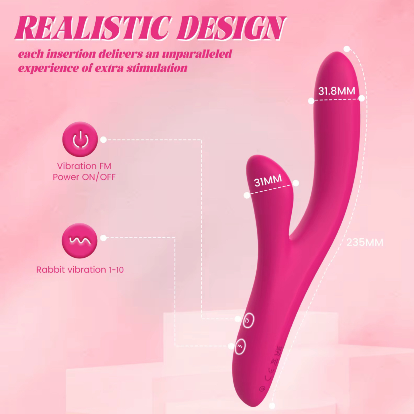 Rabbit Vibrator met Dubbele Motor – G-Spot & Clitoris Vibrator