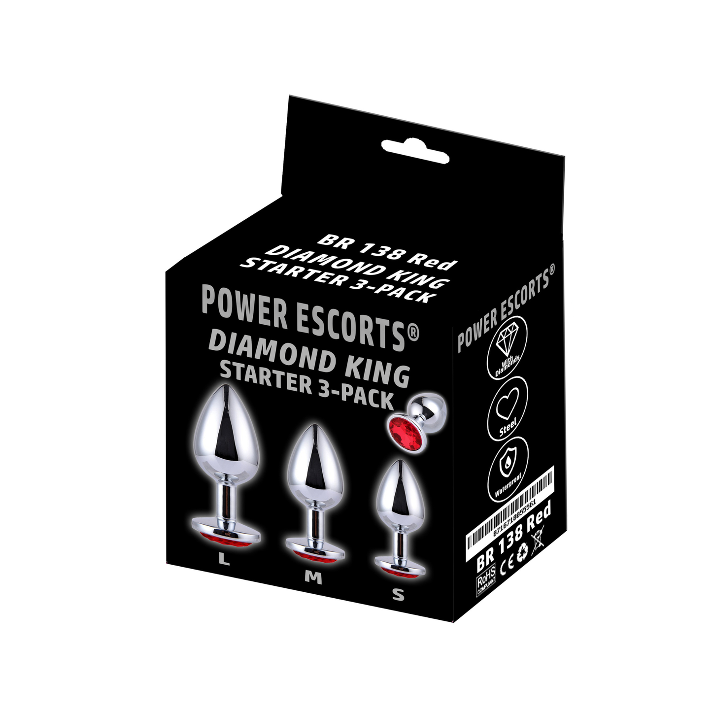Starters Buttplug Set Met Rood Kristal
