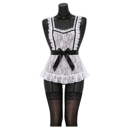Body Pleasure Serveerster Kostuum – TL04 – One Size – Sexy Waitress Role Play Lingerie Set