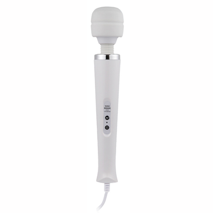Luxe Wand Massager – Krachtige Vibraties met Bedrade Controle (32,5 cm Wit)