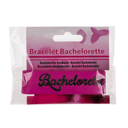 Kinky Pleasure - OB006 - Bracelet ''Bachelorette'' - Pink - Rubber - 10 Pieces - Vrijgezellen Party