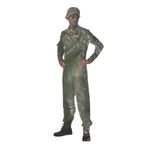 Sexy Luchtmacht Piloot - Army Pilot Airpower  – Legergroene Overall met Pet – Maten M / L / XL