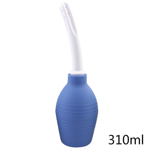 Luxe Anal Douche met Gebogen Tuit Blauw 310ml