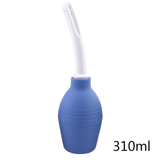 Luxe Anal Douche met Gebogen Tuit Blauw 310ml