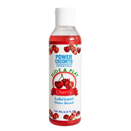 Power Escorts Slide & Play Kersen Glijmiddel 200 ml – Waterbasis