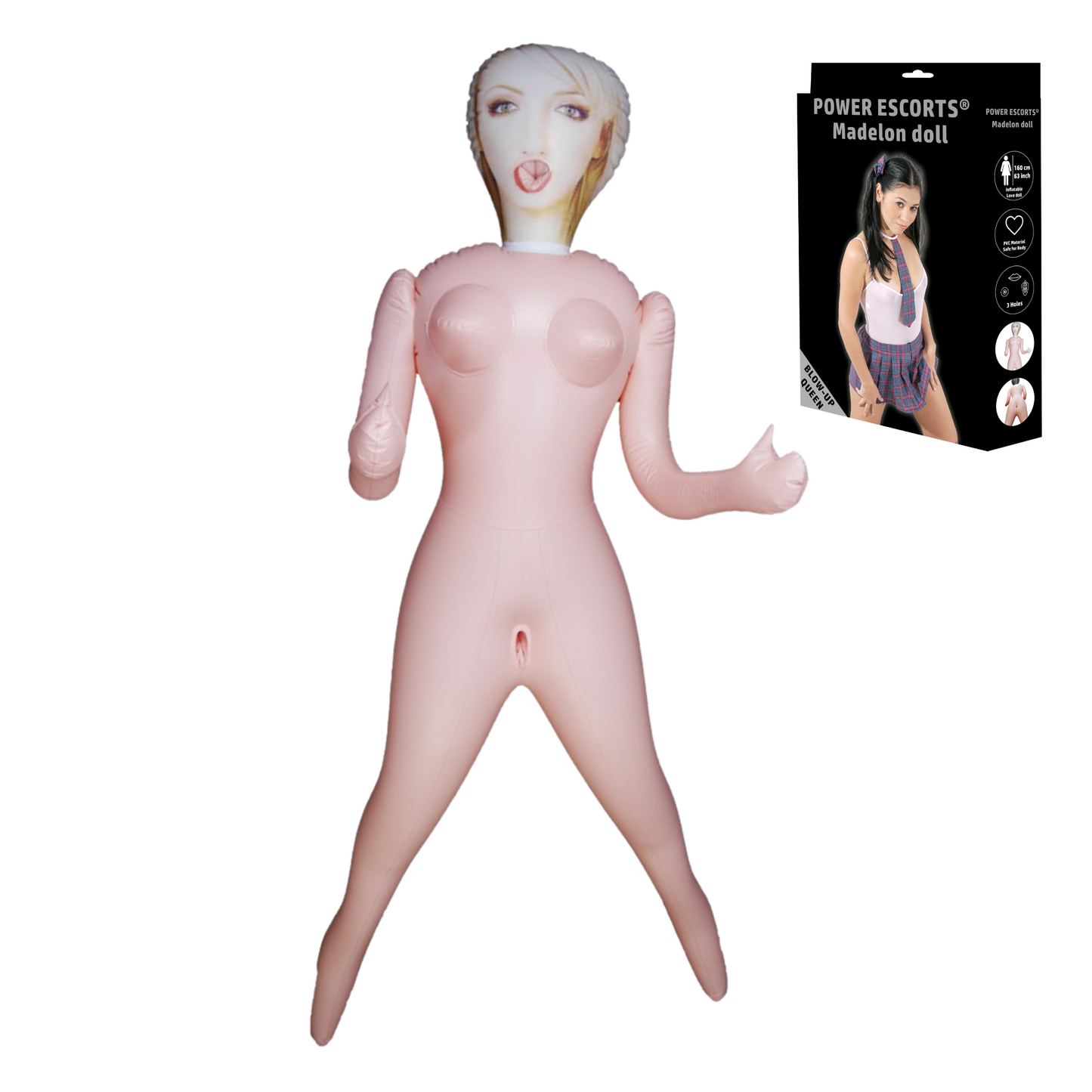 Madelon Opblaasbare Sekspop met 3 Openingen
