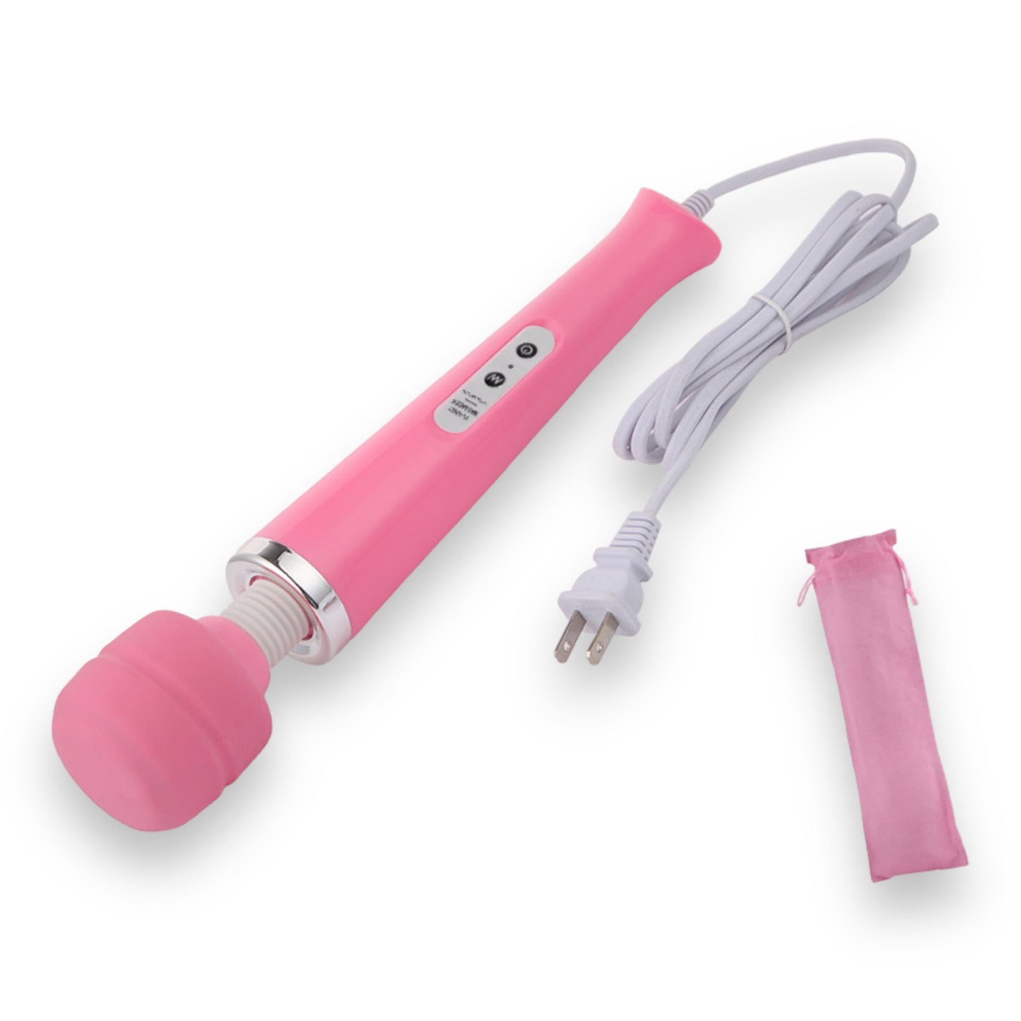 Luxe Wand Massager – Krachtige Vibraties met Bedrade Controle (32,5 cm, Roze)