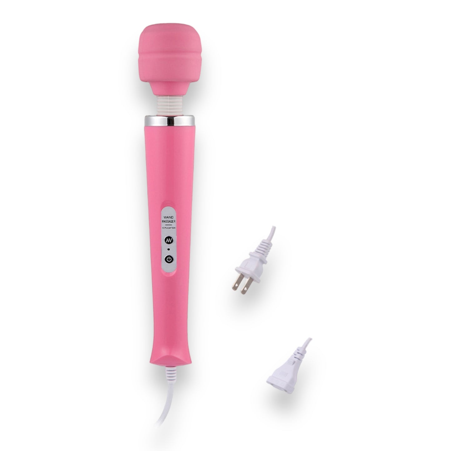 Luxe Wand Massager – Krachtige Vibraties met Bedrade Controle (32,5 cm, Roze)
