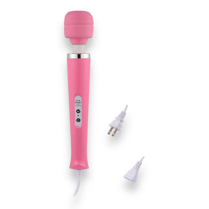Luxe Wand Massager – Krachtige Vibraties met Bedrade Controle (32,5 cm, Roze)