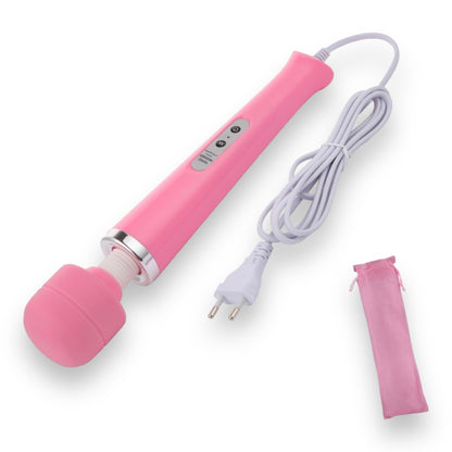 Luxe Wand Massager – Krachtige Vibraties met Bedrade Controle (32,5 cm, Roze)