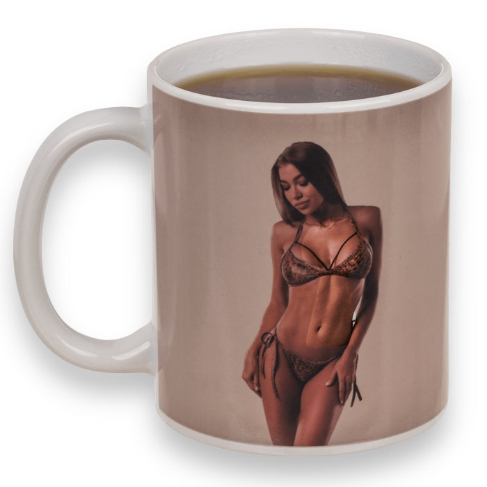 Kinky Pleasure - OB113 - Heat Colour Change - Woman Strippers Drinking Mug - Drank Mok - 300ml - 12x10cm