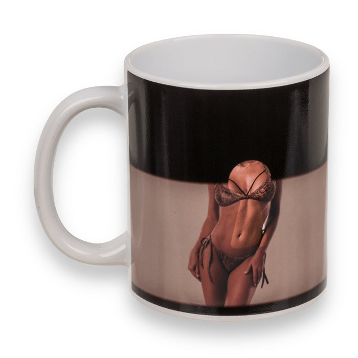 Kinky Pleasure - OB113 - Heat Colour Change - Woman Strippers Drinking Mug - Drank Mok - 300ml - 12x10cm