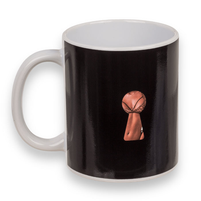 Kinky Pleasure - OB113 - Heat Colour Change - Woman Strippers Drinking Mug - Drank Mok - 300ml - 12x10cm