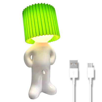 Mr. Lightdick – Ondeugende Tafellamp met Groene Glow & USB-C Oplaadfunctie